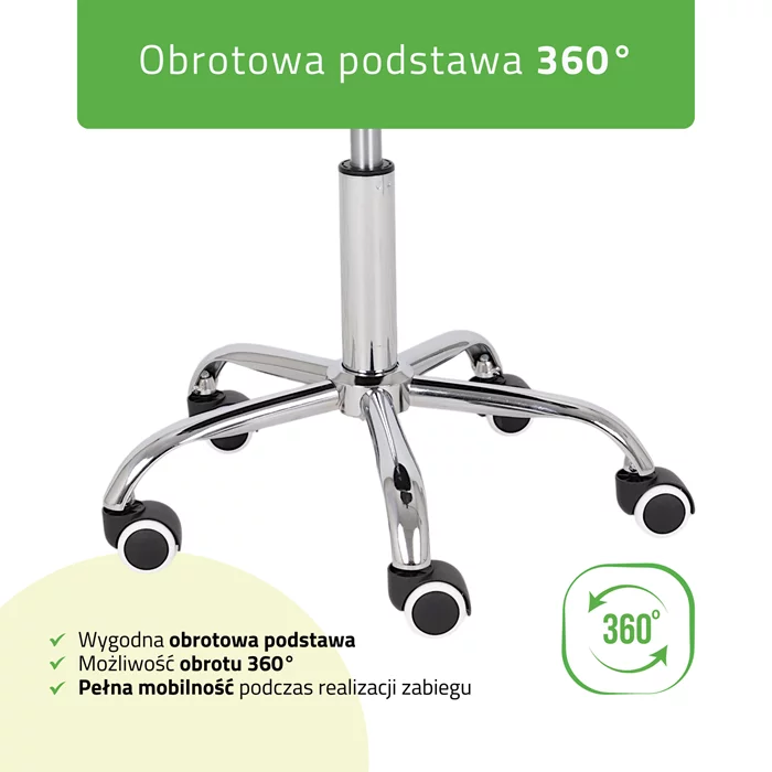 Taboret obrotowy kosmetyczny - LOFI