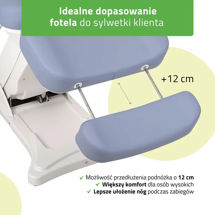 Fotel kosmetyczny Elara PRO 4 - fioletowy