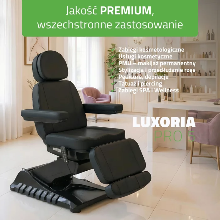 Fotel podgrzewany Luxoria PRO 5 - czarny