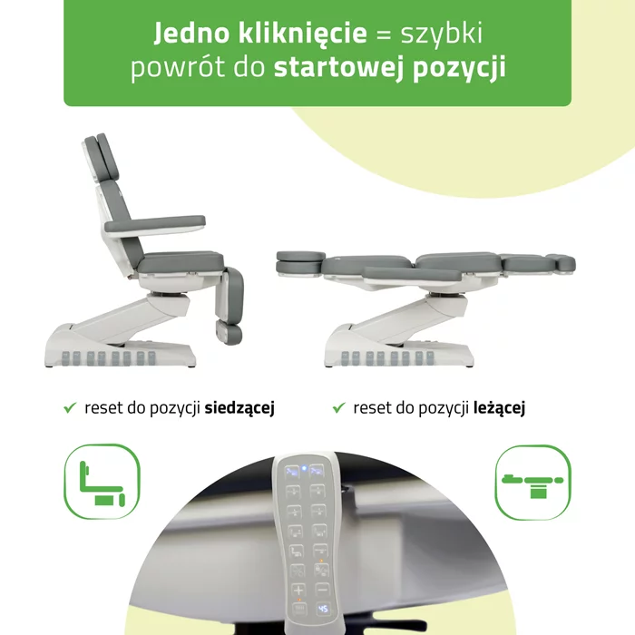 Fotel podgrzewany Luxoria PRO 5 - szary