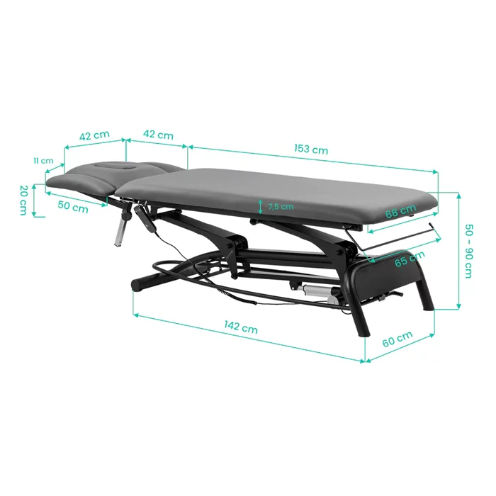 Stół rehabilitacyjny Balance Novus 4 - wymiary