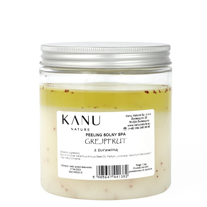 Peeling solny do ciała  - Grejpfrut z żurawiną (1 kg)