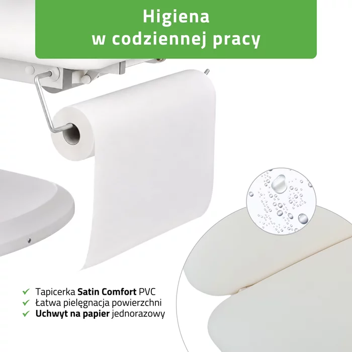 Łóżko fotel kosmetyczny Serenity ERGO 4 biały