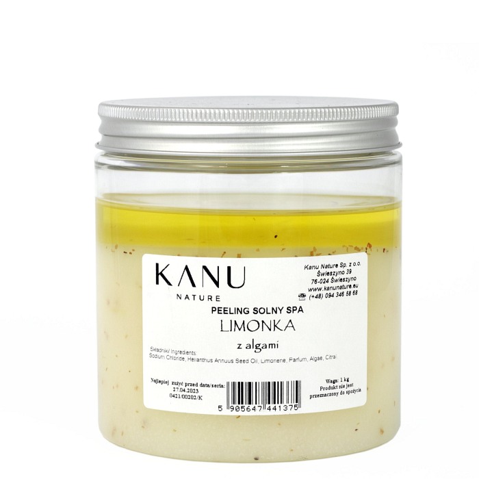Peeling solny do ciała LIMONKA z ALGAMI (1kg)