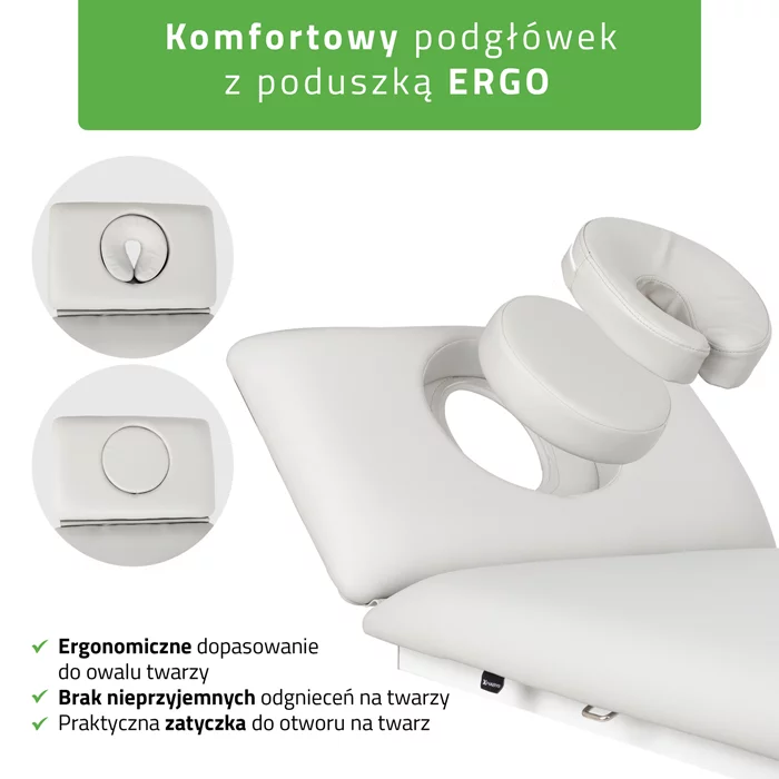 Stół FORTIS 2 ERGO rama sterująca/szaro-biały