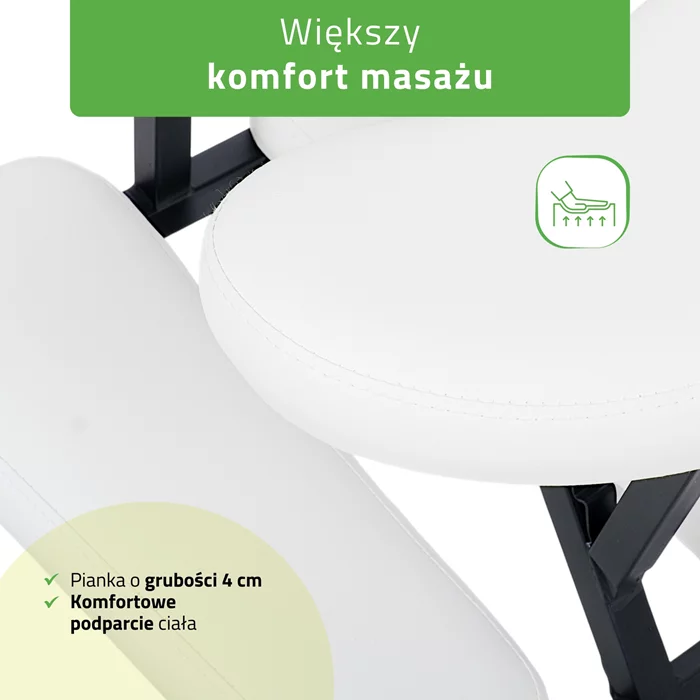 Krzesło do masażu - Flexo (białe)