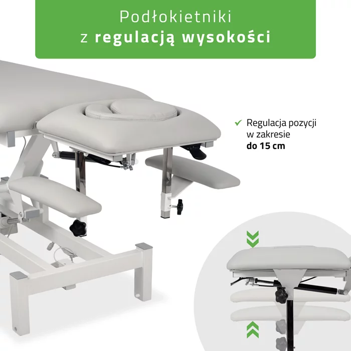 Stół FORTIS 4 ERGO rama sterująca/szaro-biały