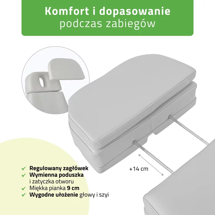 Fotel kosmetyczny Selia PRO 4 - szary