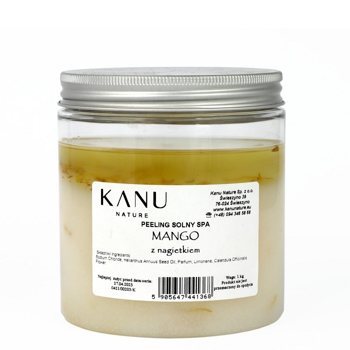 Peeling solny MANGO z NAGIETKIEM (1kg) - Kanu Nature