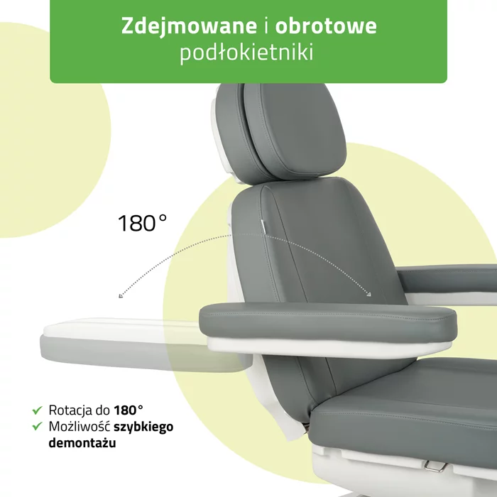 Fotel podgrzewany Luxoria PRO 5 - szary