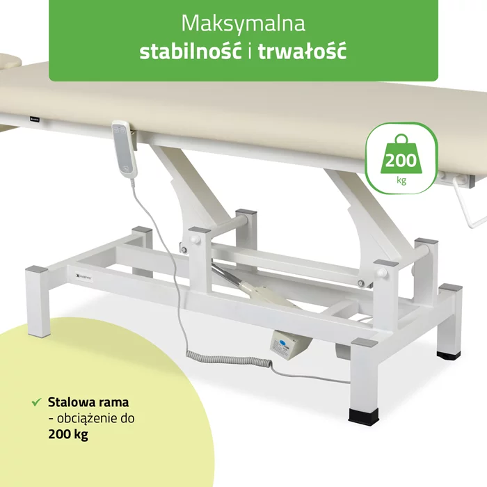 Stół FORTIS 1 (z pilotem / beżowo - biały)