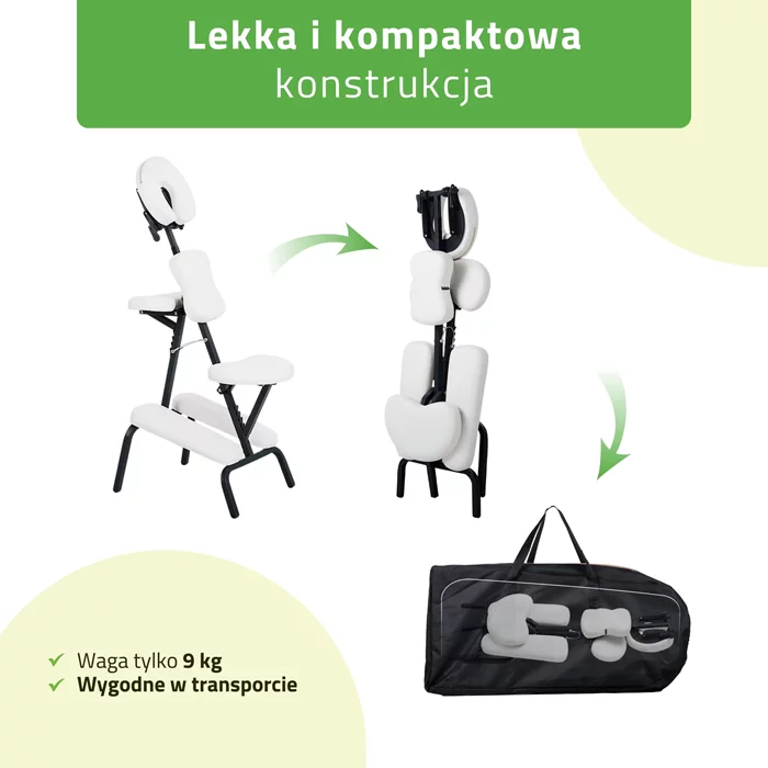 Krzesło do masażu - Flexo (białe)