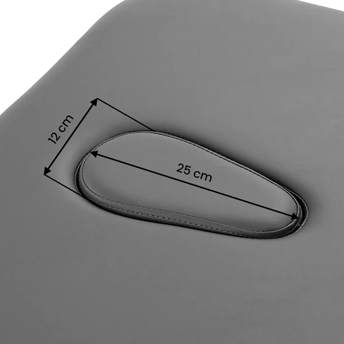 Stół Balance Solidum 5 - wymiary otworu na twarz