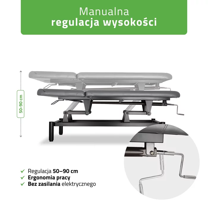 Stół do masażu i rehabilitacji VIGO 2 (szary)
