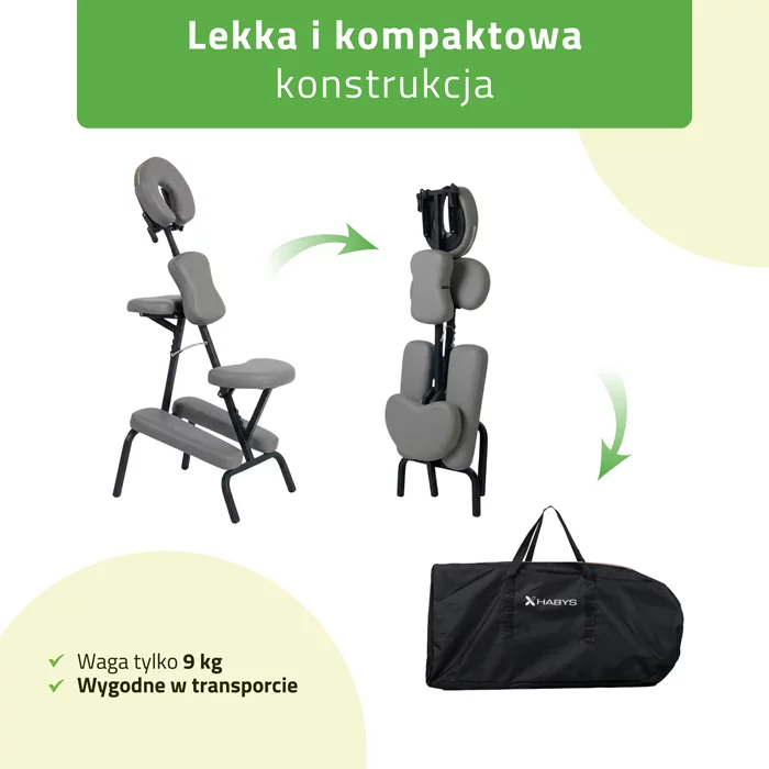 Krzesło do masażu - Flexo (szare)