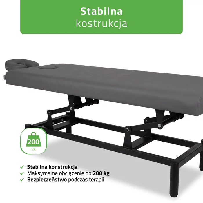 Stół do masażu stacjonarny - VIGO 1 (szary)