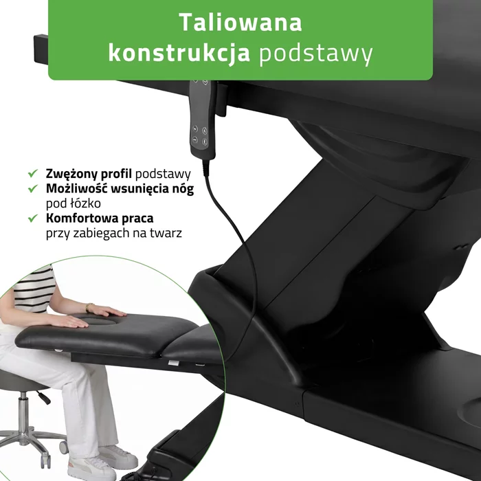 Łóżko kosmetyczne Camilla ERGO 2 (czarne)