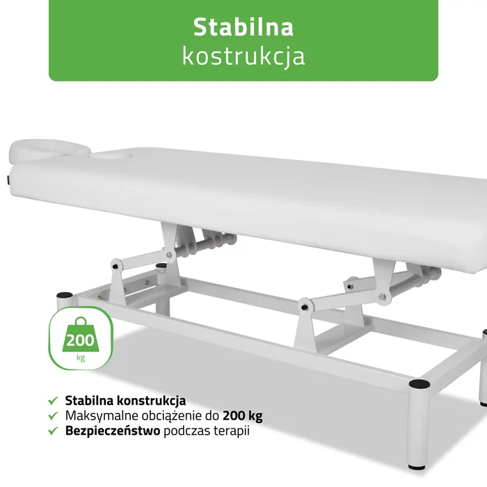 Stół stacjonarny do masażu - VIGO 1 (biały)