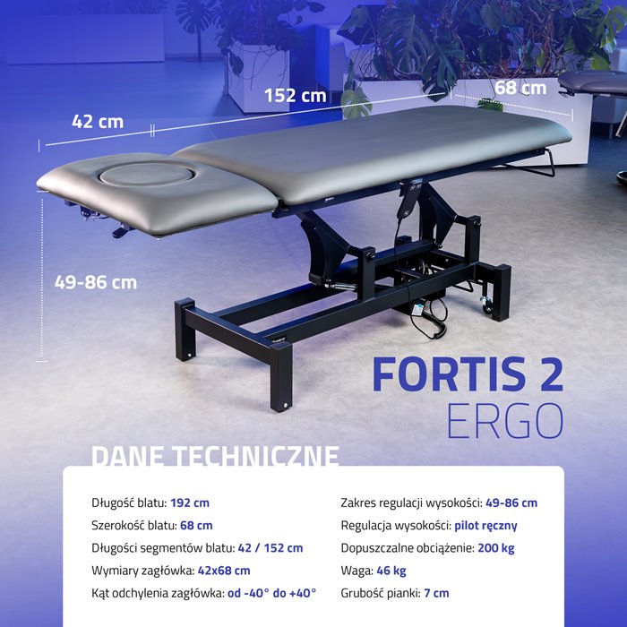 Stół rehabilitacyjny - FORTIS 2 ERGO