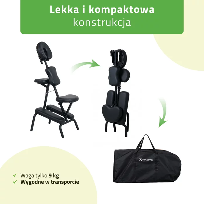 Krzesło do masażu - Flexo (czarne)
