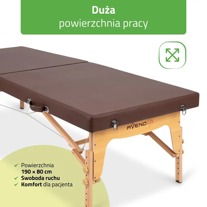 Składany stół do masażu tajskiego NIRO 80 cm