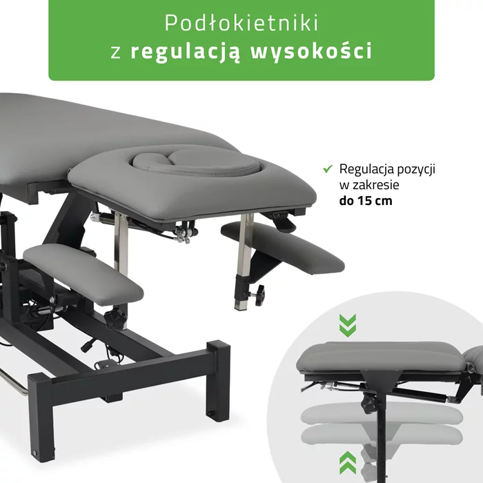 Stół FORTIS 4 ERGO rama sterująca/szaroczarny
