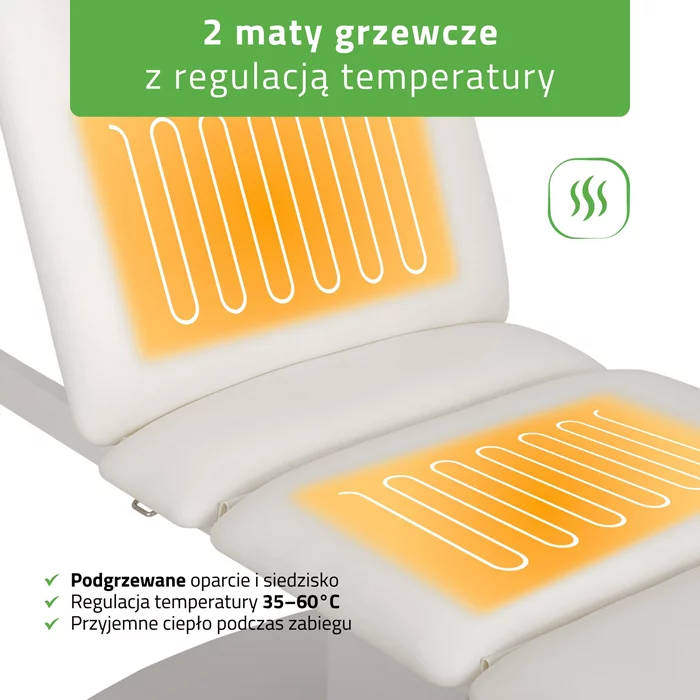 Łóżko fotel kosmetyczny Serenity ERGO 4 biały
