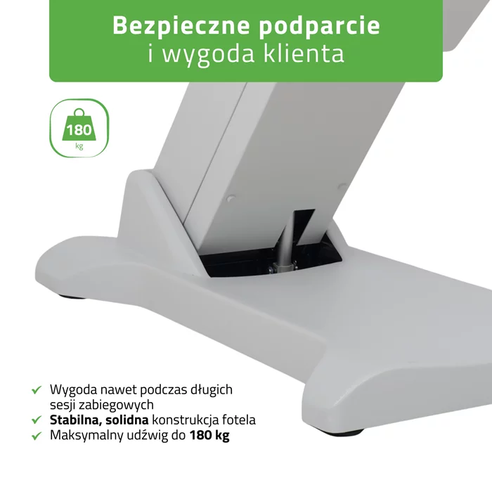 Fotel kosmetyczny Selia PRO 4 - szary