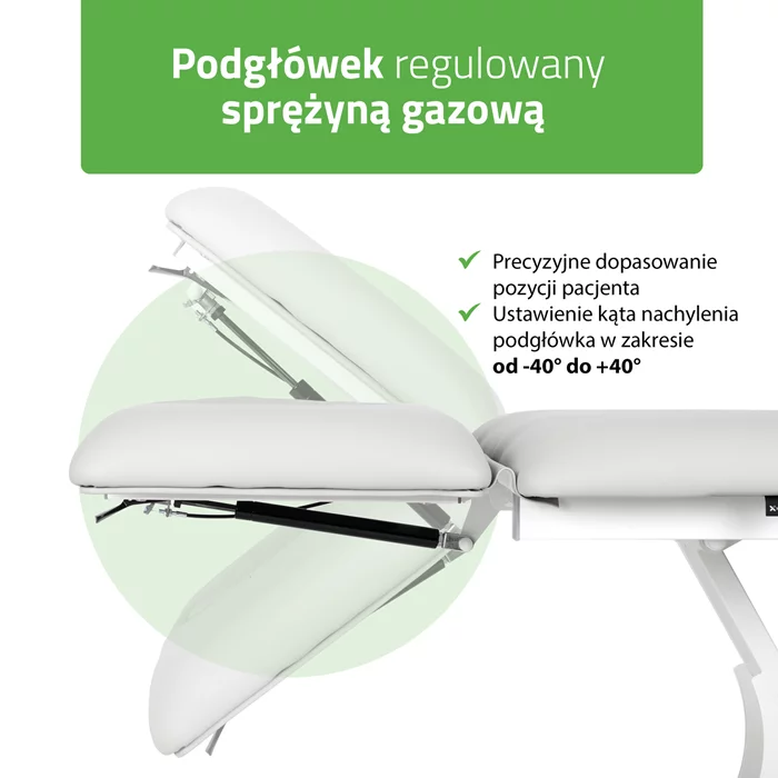 Stół FORTIS 2 ERGO (z pilotem / szaro-biały)