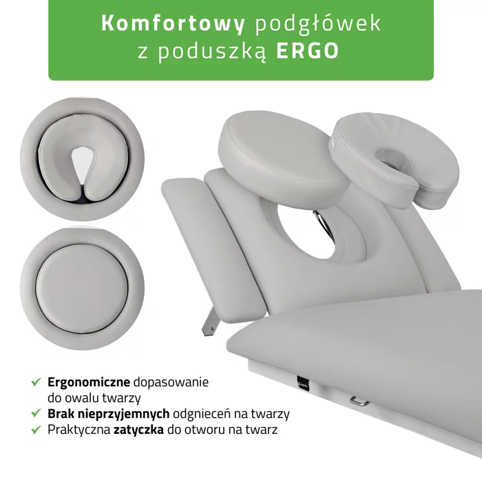 Stół FORTIS 4 ERGO rama sterująca/szaro-biały