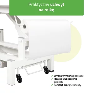 Stół FORTIS 2 ERGO (z pilotem / szaro-biały)