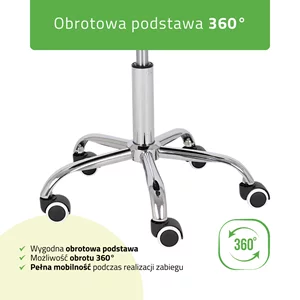 Taboret obrotowy kosmetyczny - LOFI
