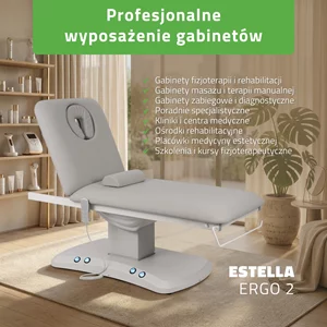 Łóżko zabiegowe - Estella ERGO 2 (szare)