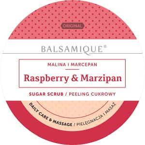 Peeling cukrowy - MALINA I MARCEPAN (80 g)