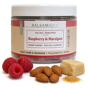Peeling cukrowy - malina z marcepanem - 450g