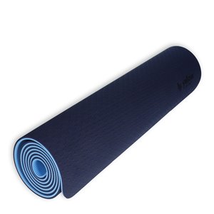 Mata do jogi TPE 6mm, niebiesko-granatowa