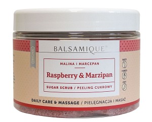 Peeling cukrowy - malina z marcepanem - 450g