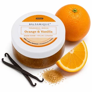 Peeling cukrowy - POMARAŃCZA I WANILIA (80 g)