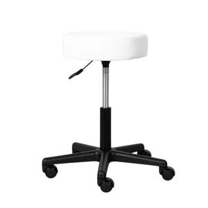 Taboret kosmetyczny na kółkach - TIMO - biały
