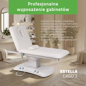Łóżko zabiegowe - Estella ERGO 2 (białe)