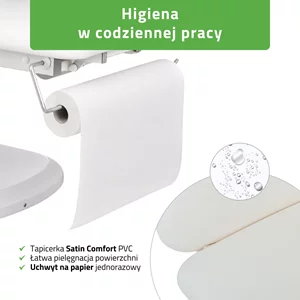 Łóżko fotel kosmetyczny Serenity ERGO 4 biały