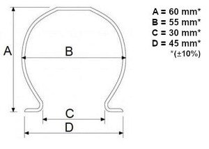 Bańka chińska szklana fi 30 mm (rozmiar: 1)