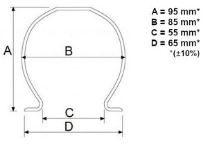 Chińska bańka szklana do masażu fi 55 mm (#5)