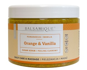 Peeling cukrowy - pomarańcza z wanilią - 450g