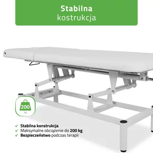 Stacjonarny stół do masażu - VIGO 2 (biały)