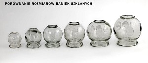 Bańka szklana do masażu Φ45 mm