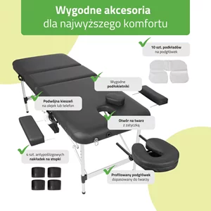 Stół Aveno Life - ADELE (70 cm) - czarny