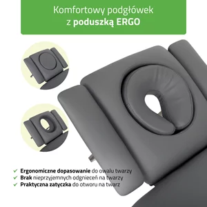 Stół FORTIS 5 ERGO rama sterująca/szaroczarny