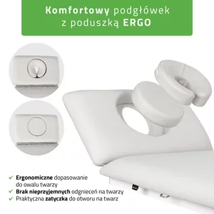 Stół FORTIS 2 ERGO (z pilotem / szaro-biały)