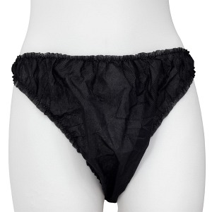 Majtki do masażu - unisex - czarne (10 sztuk)